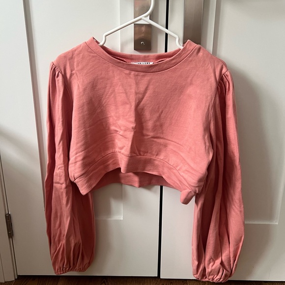 Sabo Skirt Tops - Sabo Skirt Pink Cropped Top